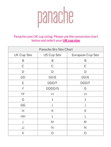 Panache sports bra sizing sales