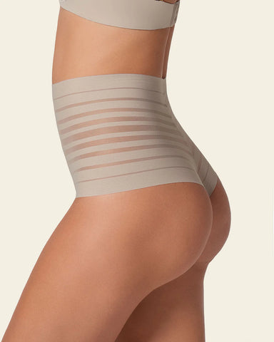 LEONISA SHAPEWEAR - FREE SHIPPING - UltraStripe Undetectable Thong Leonisa Panties