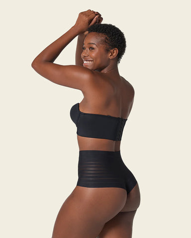 LEONISA SHAPEWEAR - FREE SHIPPING - UltraStripe Undetectable Thong Leonisa Panties
