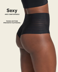 LEONISA SHAPEWEAR - FREE SHIPPING - UltraStripe Undetectable Thong Leonisa Panties