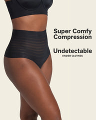 LEONISA SHAPEWEAR - FREE SHIPPING - UltraStripe Undetectable Thong Leonisa Panties