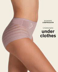 LEONISA SHAPEWEAR - FREE SHIPPING - Stripe Undetectable Leonisa Panties