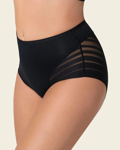 LEONISA SHAPEWEAR - FREE SHIPPING - Stripe Undetectable Leonisa Panties