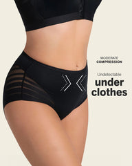 LEONISA SHAPEWEAR - FREE SHIPPING - Stripe Undetectable Leonisa Panties