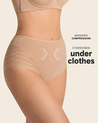 LEONISA SHAPEWEAR - FREE SHIPPING - Stripe Undetectable Leonisa Panties