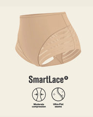 LEONISA SHAPEWEAR - FREE SHIPPING - Stripe Undetectable Leonisa Panties