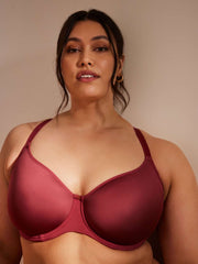 SCULPTRESSE - FREE EXPRESS SHIPPING -Elegance Moulded Underwire T-Shirt Bra- Red