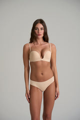 Bye Bra - FREE SHIPPING - Cotton Thong 2 Pack (1 Beige 1 Black) Bye Bra Panties