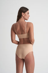 Bye Bra - FREE SHIPPING - Cotton High Brief 2 Pack (1 Beige 1 Black) Bye Bra Panties