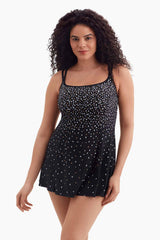 LONGTUDE - FREE EXPRESS SHIPPING - Princess Seam Swim Dress Long Torso Longitude Swimwear