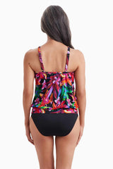 SHAPE SOLVER - FREE EXPRESS SHIPPING - Secret Jungle High Neck Tankini Shape Solver Swimwear