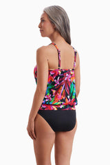 SHAPE SOLVER - FREE EXPRESS SHIPPING - Secret Jungle High Neck Tankini Shape Solver Swimwear