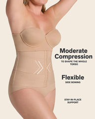 LEONISA SHAPEWEAR - FREE SHIPPING - 3-Belt Waist Cincher Leonisa Shapewear