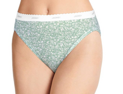 Jockey Panties - Classic Comfort Cotton 3 Pack French Cut 7625/7627 - Lake Sky, Floral, Sage Mint