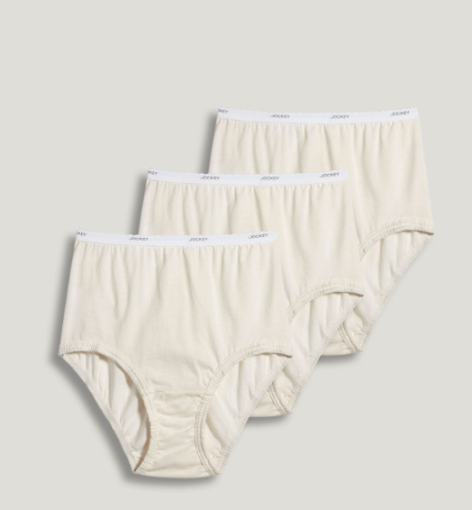 JOCKEY - FREE SHIPPING - Classic Comfort Cotton 3 Pack Brief Jockey Panties