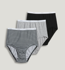 Jockey Panties - Classic Comfort Cotton 3 Pack Brief 7623/7626 - Simple Stripes