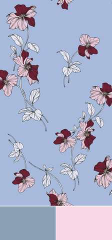 Jockey Panties - Supersoft  3 pack Bikini 7047 - Floral Musing Dreamy Blue/Shower/Pearl