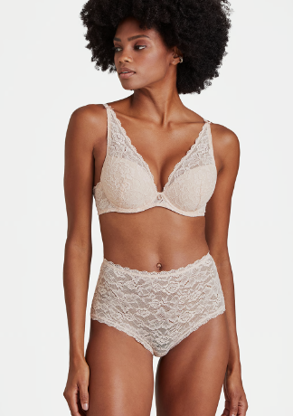 AUBADE - FREE EXPRESS SHIPPING - Rosessence Triangle Plunge Aubade Bra