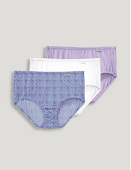 Jockey Panties - Supersoft Soft & Comfy Brief 3PCK 7075 - Crochet Tile / Soft Lilac / White