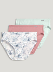 Jockey Panties - Supersoft Soft & Comfy French Cut 3PCK 7048 - Rose Wine, Sun Washed Floral, Subtle Mint (410)