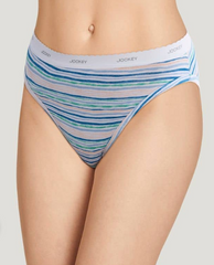 Jockey Panties - Classic Comfort Cotton 3 Pack French Cut 7625/7627 - Marina Blue, Blue Stardust, Watercolour Strips (407)