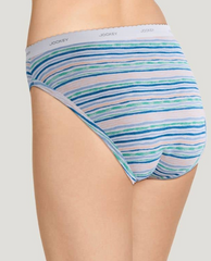 Jockey Panties - Classic Comfort Cotton 3 Pack French Cut 7625/7627 - Marina Blue, Blue Stardust, Watercolour Strips (407)