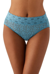 Wacoal Panties - Halo Lace Hi-Cut Briefs 870305 - Adriatic Blue