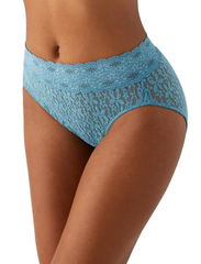 Wacoal Panties - Halo Lace Hi-Cut Briefs 870305 - Adriatic Blue