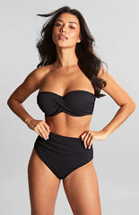 PANACHE - FREE SHIPPING - Ella Twist Padded Bandeau Panache Swimwear