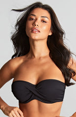 PANACHE - FREE SHIPPING - Ella Twist Padded Bandeau Panache Swimwear