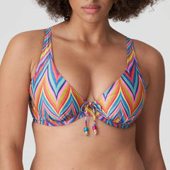 Primadonna Swimwear - Kea Half Padded Plunge Bikini Top 4010819 - Rainbow Paradise
