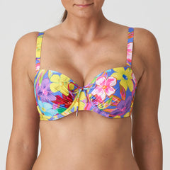 Primadonna Swimwear - Sazan Padded Balcony Bikini Top 4010716 - Blue Bloom