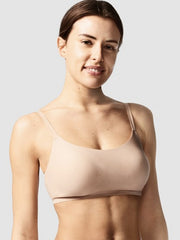 CHANTELLE - FREE EXPRESS SHIPPING -Scoop Padded Bralette- Nude