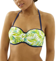 Cleo Swimwear - Avril Bandeau CW0223 - Palm print - Thebra