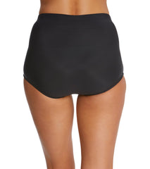 Penbrooke Swimwear - Solid Girl Leg Bikini Bottoms 42546 - Black - Thebra
