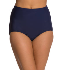 Penbrooke Swimwear - Solid Girl Leg Bikini Bottoms 42546 - Navy - Thebra