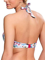 Panache Swimwear - Alanis Padded Halter SW1145 - Blue/Floral - Thebra