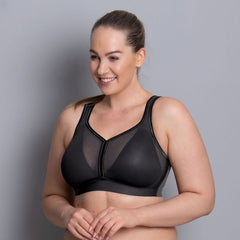 ANITA - FREE EXPRESS SHIPPING -Air Control Deltapadded Sports Bra- Anthracite