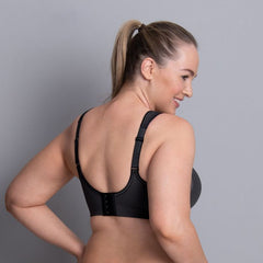 ANITA - FREE EXPRESS SHIPPING -Air Control Deltapadded Sports Bra- Anthracite