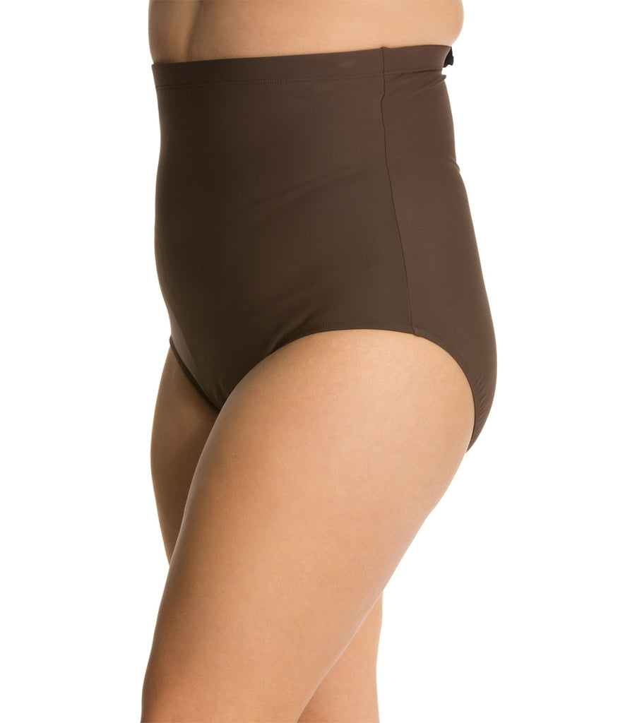 Penbrooke Swimwear - Ultra High Waist Bikini Bottoms 42547 - Brown - Thebra