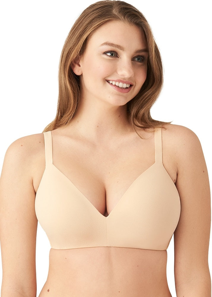 Wacoal Bras - How Perfect Wire Free 852189 - Sand - Thebra