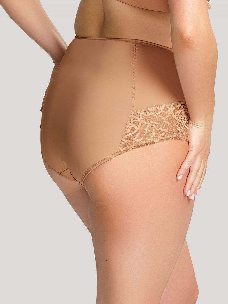 Montelle Parisian Kiss High Waist Brief in Black/Taupe FINAL SALE (40% Off)  - Busted Bra Shop