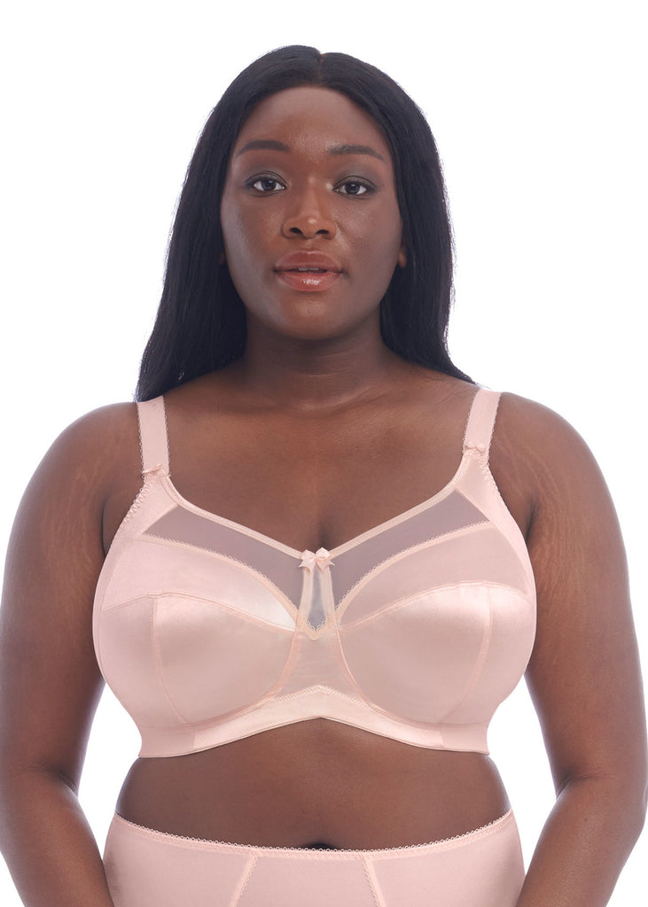 Womens Strapless Bra Unlined Underwire Minimizer Plus Size Support Coconut  White 34G