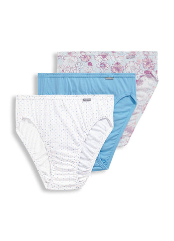 Jockey Panties - Elance Cotton Comfort 3 Pack French Cut 7461/7467 - Dream Dots/Floral Cloud/Fresh Blue
