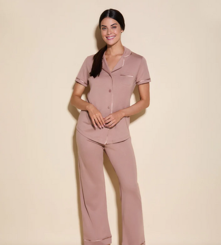 Cosabella Sleepwear - Bella Short Sleeve Top and Pant Pajama Set AMORE9645 FINAL SALE - India/India -FREE EXPRESS SHIPPING