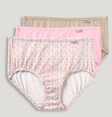 Jockey Panties - Supersoft Soft & Comfy Brief 3PCK 7075 - Pink, Nude, Multi (902)
