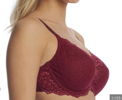 Chantelle Bra - Rive Gauche Full Coverage Unlined Bra 3281 - Red Raspberry -FREE EXPRESS SHIPPING