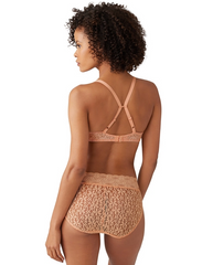WACOAL - FREE EXPRESS SHIPPING -Halo Lace Underwire Bra- Almost Apricot
