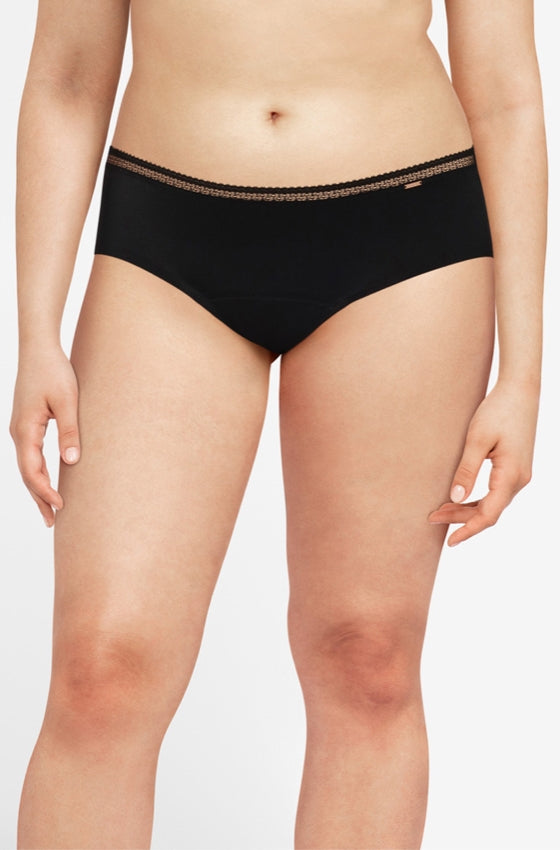 Beau Femme Tween Period Underwear Ladie's Black Leakproof Panties Size S -  XL