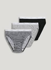 Jockey Panties - Classic Comfort Cotton 3 Pack French Cut 7625/7627 - Simple Stripe - Thebra